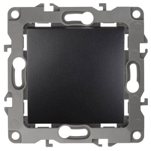 Кнопка ЭРА 12 10AX 250V антрацит 12-1111-05 Б0047834, купить в Минске по самой низкой цене