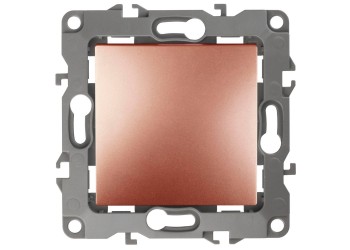 Кнопка ЭРА 12 10AX 250V медь 12-1111-14 Б0047838