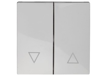 Лицевая панель ЭРА выключателя двухклавишного белый 12-6203-01 Б0047850
