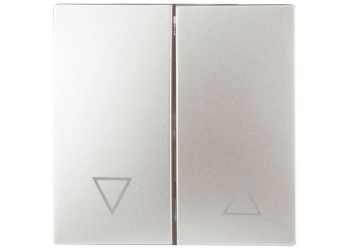 Лицевая панель ЭРА выключателя двухклавишного перламутр 12-6203-15 Б0047859