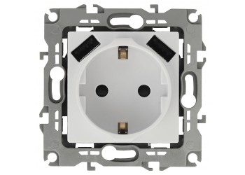 Розетка Эра Elegance 2P+E 16A-250В с защитной шторкой и 2xUSB 5В-3А 14-4109-01 Б0047867