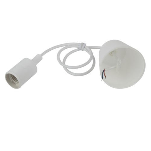 Патрон с подвесом ЭРА белый ACS PTR/P-E27-PLA-WH-CAB Б0048038, купить в Минске по самой низкой цене