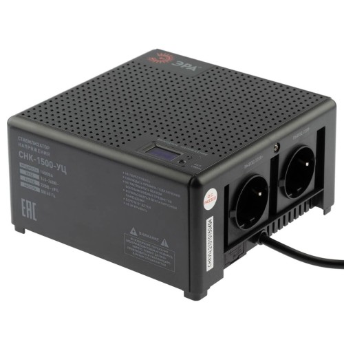 Стабилизатор напряжения ЭРА СНК-1500-УЦ Б0051111, купить в Минске по самой низкой цене