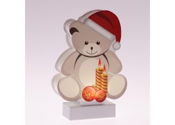 Светодиодная новогодняя фигура ЭРА EGNDS-07 Мишка 1 LED Б0051931