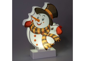 Светодиодная новогодняя фигура ЭРА EGNDS-08 Снеговичок 1 LED Б0051932