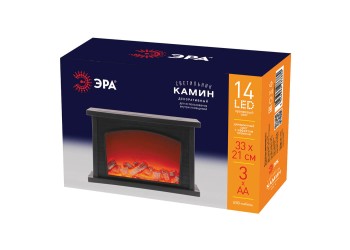 Светодиодная новогодняя фигура ЭРА ЕGNIK - 06 камин 14 LED Б0051947