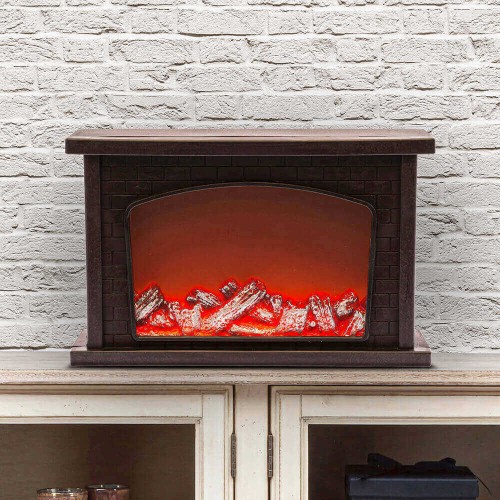 Светодиодная новогодняя фигура ЭРА ЕGNIK - 06 камин 14 LED Б0051947, купить в Минске по самой низкой цене