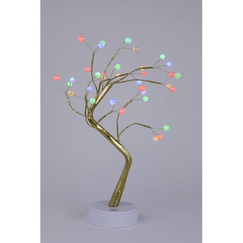Светодиодная новогодняя фигура ЭРА ЕGNID - 36M дерево с разноцветными жемчужинами 36 LED Б0051948, купить в Минске по самой низкой цене