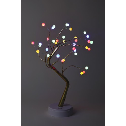 Светодиодная новогодняя фигура ЭРА ЕGNID - 36M дерево с разноцветными жемчужинами 36 LED Б0051948, купить в Минске по самой низкой цене