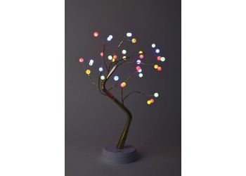 Светодиодная новогодняя фигура ЭРА ЕGNID - 36M дерево с разноцветными жемчужинами 36 LED Б0051948