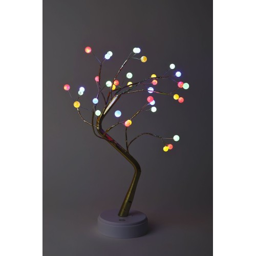 Светодиодная новогодняя фигура ЭРА ЕGNID - 36M дерево с разноцветными жемчужинами 36 LED Б0051948, купить в Минске по самой низкой цене