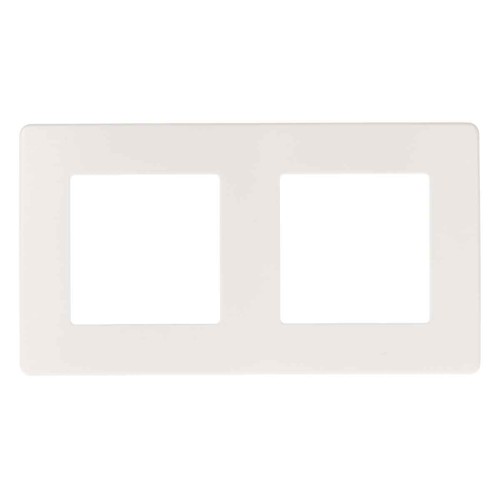 Рамка 2-постовая ЭРА 12 сатин белый 12-5102-01 Б0052509, купить в Минске по самой низкой цене