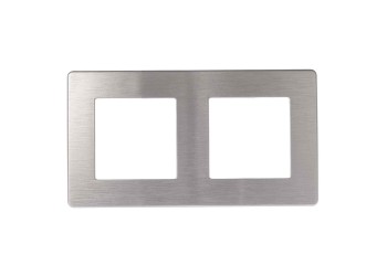 Рамка 2-постовая ЭРА 12 сатин алюминий 12-5102-03 Б0052511