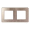 Рамка 2-постовая ЭРА 12 сатин шампань 12-5102-04 Б0052512, купить в Минске по самой низкой цене