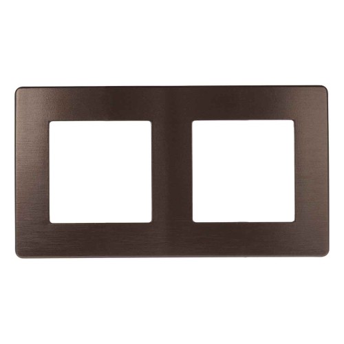 Рамка 2-постовая ЭРА 12 сатин бронза 12-5102-13 Б0052516, купить в Минске по самой низкой цене