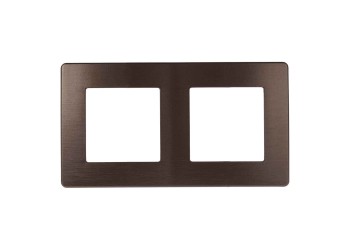 Рамка 2-постовая ЭРА 12 сатин бронза 12-5102-13 Б0052516