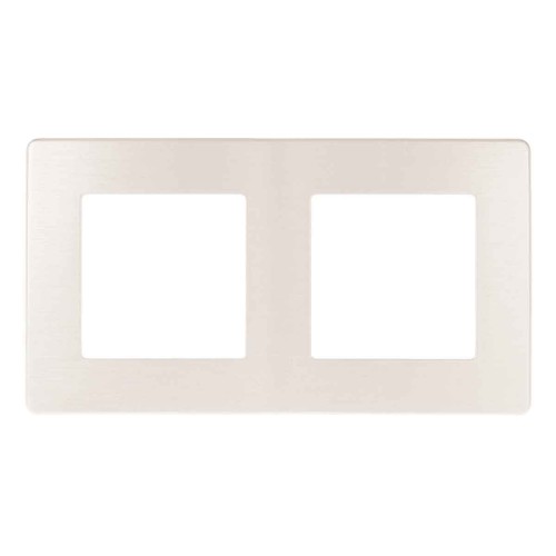 Рамка 2-постовая ЭРА 12 сатин перламутр 12-5102-15 Б0052518, купить в Минске по самой низкой цене