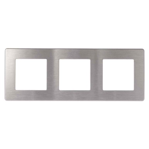 Рамка 3-постовая ЭРА 12 сатин алюминий 12-5103-03 Б0052521, купить в Минске по самой низкой цене
