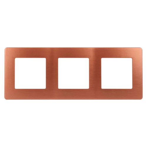 Рамка 3-постовая ЭРА 12 сатин медь 12-5103-14 Б0052527, купить в Минске по самой низкой цене