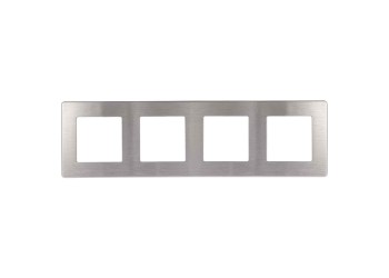 Рамка 4-постовая ЭРА 12 сатин алюминий 12-5104-03 Б0052531