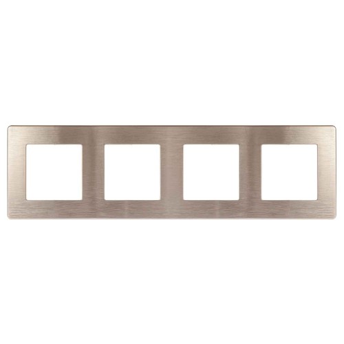 Рамка 4-постовая ЭРА 12 сатин шампань 12-5104-04 Б0052532, купить в Минске по самой низкой цене