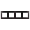 Рамка 4-постовая ЭРА 12 сатин черный 12-5104-06 Б0052534, купить в Минске по самой низкой цене