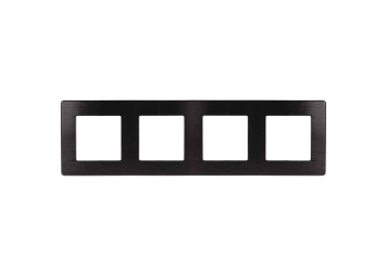 Рамка 4-постовая ЭРА 12 сатин черный 12-5104-06 Б0052534