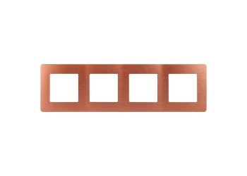 Рамка 4-постовая ЭРА 12 сатин медь 12-5104-14 Б0052537