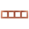 Рамка 4-постовая ЭРА 12 сатин медь 12-5104-14 Б0052537, купить в Минске по самой низкой цене