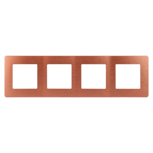 Рамка 4-постовая ЭРА 12 сатин медь 12-5104-14 Б0052537, купить в Минске по самой низкой цене