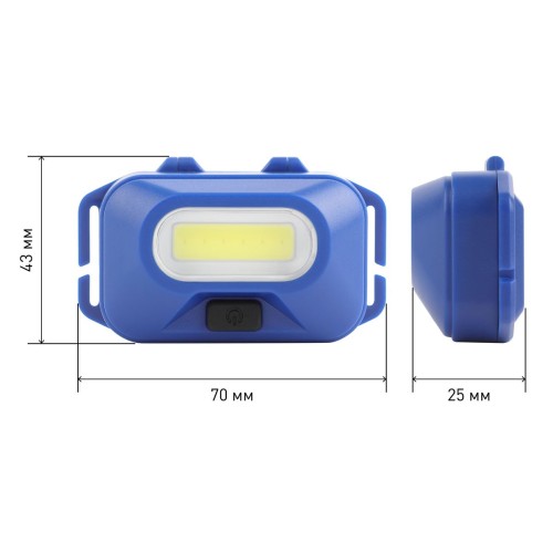 Налобный светодиодный фонарь ЭРА Атлант от батареек 25х70х43 180 лм GB-707 Б0052749, купить в Минске по самой низкой цене