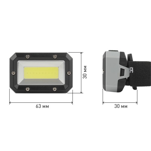 Налобный светодиодный фонарь ЭРА Шторм от батареек 30х30х63 320 лм GB-708 Б0052750, купить в Минске по самой низкой цене