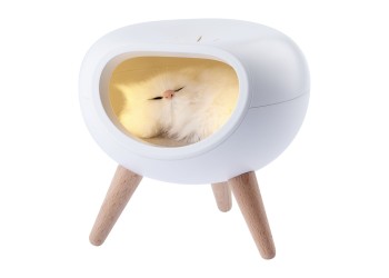 Светильник-ночник ЭРА Котик белый NLED-467-1W-W Б0052814