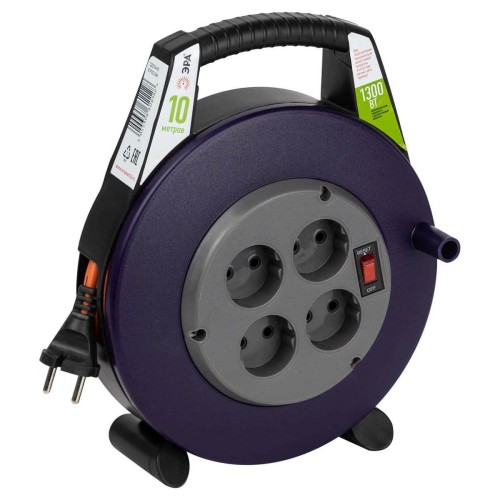 Удлинитель силовой ЭРА 4гн 10м б/з BPx-4-2x0,75-10m Б0052923, купить в Минске по самой низкой цене