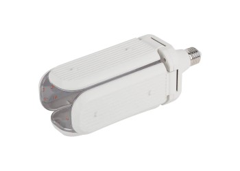 Лампа светодиодная для растений ЭРА E27 18W 2370K прозрачная Fito-36W-RB-E27-Fold Б0053289