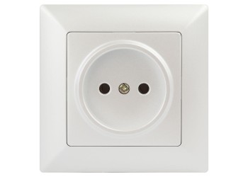 Розетка ЭРА Intro Solo 2P 16A 250V перламутровый 4-201-06 Б0053646