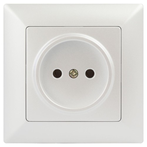 Розетка ЭРА Intro Solo 2P 16A 250V перламутровый 4-201-06 Б0053646, купить в Минске по самой низкой цене