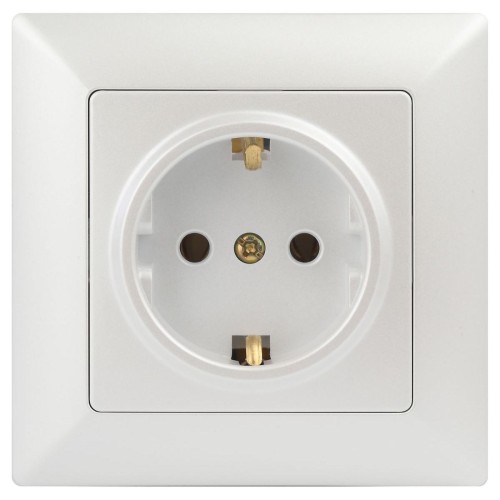 Розетка ЭРА Intro Solo Schuko 2P+E 16A 250V перламутровый 4-202-06 Б0053654, купить в Минске по самой низкой цене