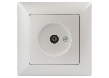 ТВ-розетка ЭРА Intro Solo перламутровый 4-301-06 Б0053992