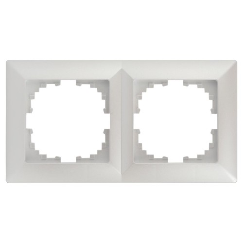 Рамка 2-постовая ЭРА Intro Solo перламутровый 4-502-06 Б0053995, купить в Минске по самой низкой цене