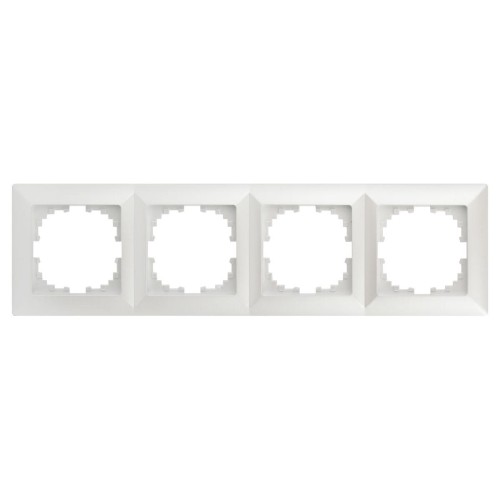 Рамка 4-постовая ЭРА Intro Solo перламутровый 4-504-06 Б0053997, купить в Минске по самой низкой цене