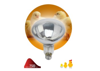 Лампа инфракрасная ЭРА E27 250 Вт для обогрева животных и освещения ИКЗ 220-250 R127 E27 Б0055440
