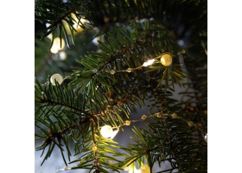 Светодиодная гирлянда ЭРА нить Жемчуг от батареек постоянный теплый белый ЕGNIG - ZH Б0055992