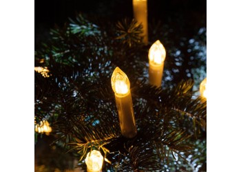 Светодиодная гирлянда ЭРА нить Свечи 220V динамичный теплый белый свет ЕGNIG - CAN Б0055996