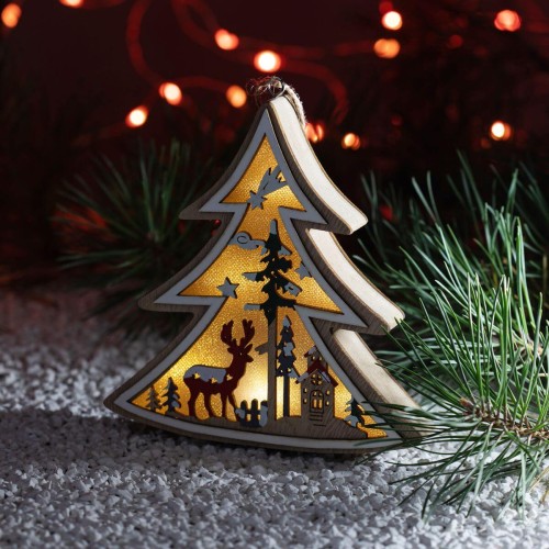 Светодиодная новогодняя фигура ЭРА Ёлочка ENGDS-17 Б0056010, купить в Минске по самой низкой цене