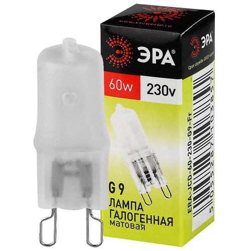 Лампа галогенная ЭРА G9 60W 2700K матовая G9-JCD-60-230V-FR C0027364, купить в Минске по самой низкой цене