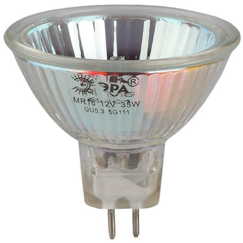 Лампа галогенная ЭРА GU5.3 50W 2700K прозрачная GU5.3-JCDR (MR16) -50W-230V-CL C0027365, купить в Минске по самой низкой цене