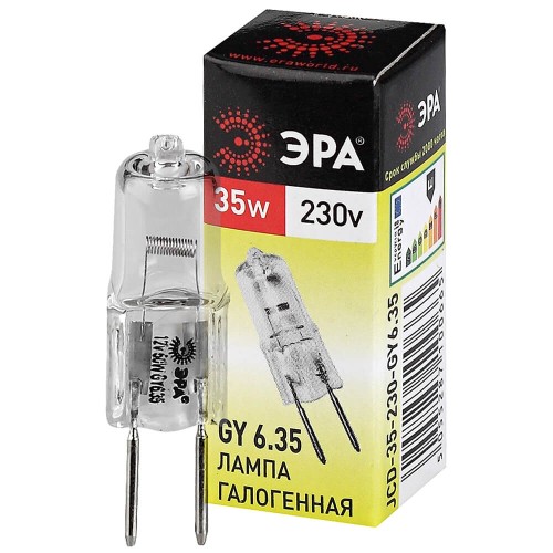 Лампа галогенная ЭРА GY6.35 35W 2700K прозрачная GY6.35-JCD-35W-230V C0027373, купить в Минске по самой низкой цене