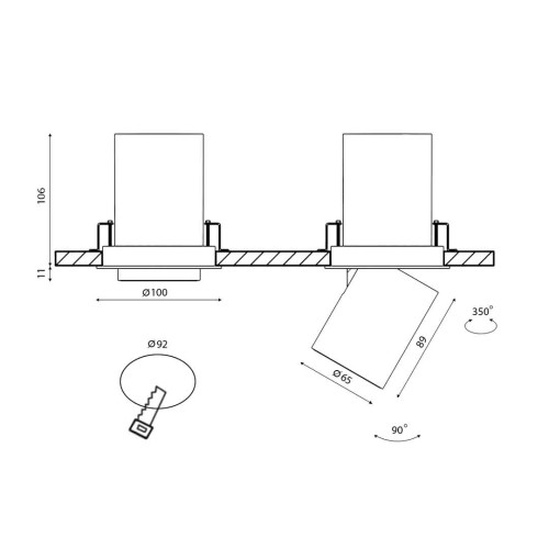 Встраиваемый светодиодный спот DesignLed SPL-R1-12-WW 002331, купить в Минске по самой низкой цене