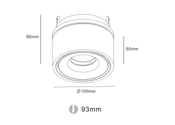 Встраиваемый светодиодный спот DesignLed RT-MJ-1001-B-13-WW 002969